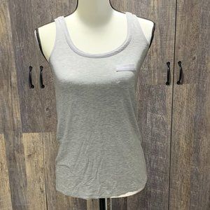 White House Black Market WHBM Gray Tank With Pocket XXS